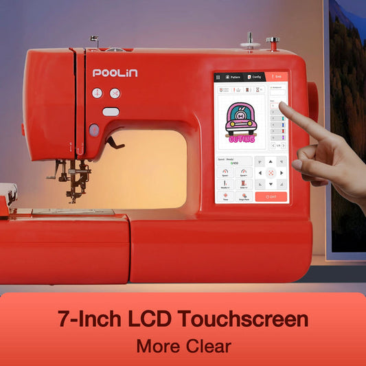 PooLin EOC05RE Computerized Home Embroidery Machine For Beginner