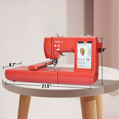 PooLin EOC05RE Computerized Home Embroidery Machine For Beginner