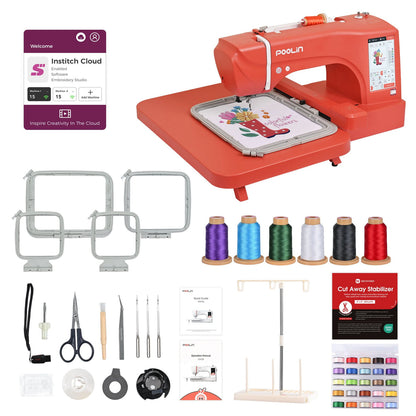 PooLin EOC06RE Computerized Embroidery Machine For Home Business