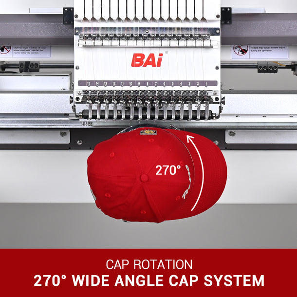 BAi THE VISION (2 Heads) Computerized Industrial Embroidery Machine