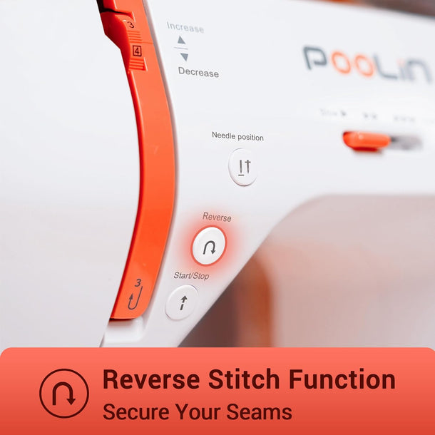 PooLin EOC02 Computerized Sewing Machine for Beginners Friendly