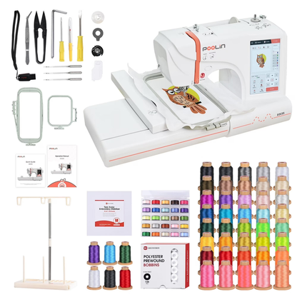PooLin EOC05 Computerized Home Embroidery Machine For Beginner