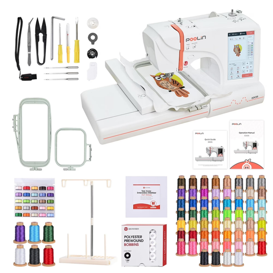 PooLin EOC05 Computerized Home Embroidery Machine For Beginner