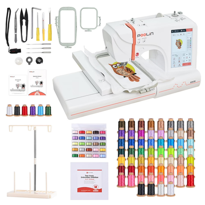 PooLin EOC05 Computerized Home Embroidery Machine For Beginner