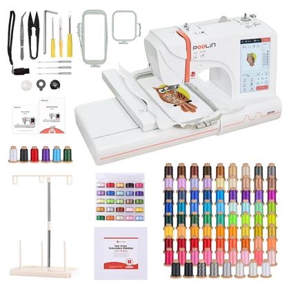 PooLin EOC05 Computerized Home Embroidery Machine For Beginner