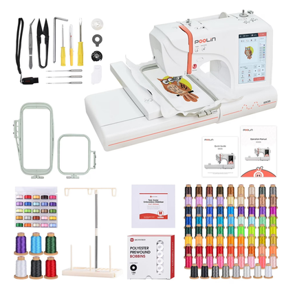 PooLin EOC05 Computerized Home Embroidery Machine For Beginner