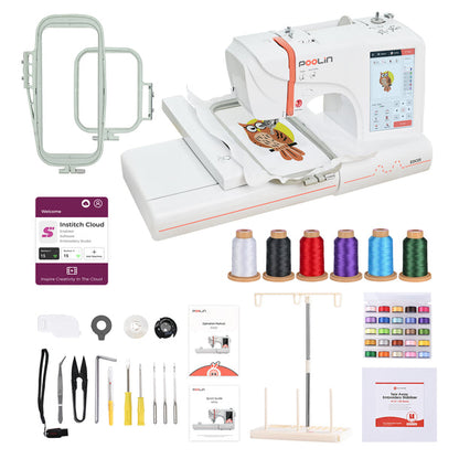 PooLin EOC05 Computerized Home Embroidery Machine For Beginner