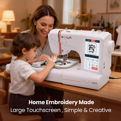 PooLin EOC05 Computerized Home Embroidery Machine For Beginner