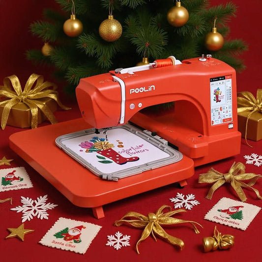 PooLin EOC06RE Computerized Embroidery Machine For Home Business
