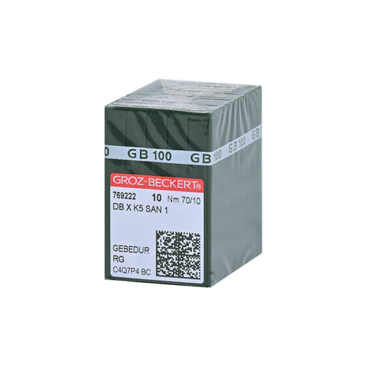 GROZ DB×K5 SAN1 RG Nm70/10 Round Shank Embroidery Needle for Industrial Embroidery Machine 10packs