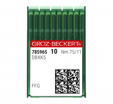 GROZ DB×K5 RG Nm75/11 Round Shank Embroidery Needle for Industrial Embroidery Machine 10packs
