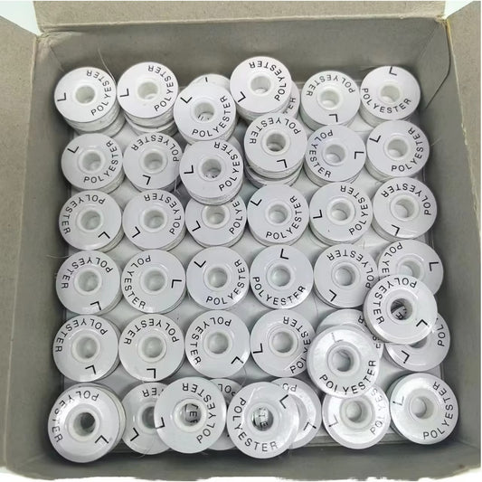 Pre-Wound Bobbins Style L Plastic Core with Sides