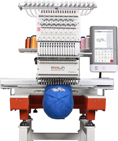 POOLIN EOX 350*500mm Commercial Embroidery Machine For Beginner Home delivery & Tax Included