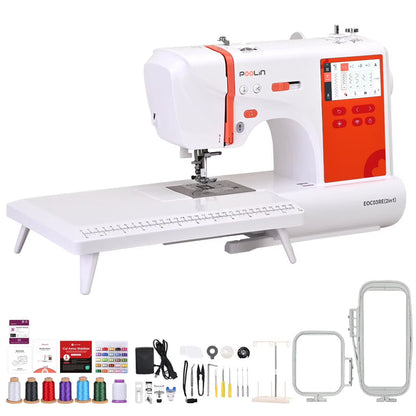 Poolin EOC03 (2in1) Newest home use automatic embroidery machine computerized for Crafters and Start Business