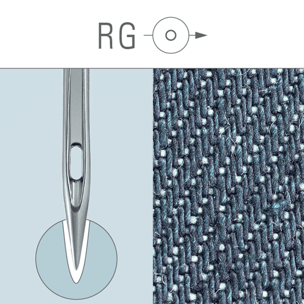GROZ DB×K5 RG Nm80/12 Round Shank Embroidery Needle for Industrial Embroidery Machine 10packs