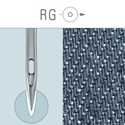 GROZ DB×K5 RG Nm75/11 Round Shank Embroidery Needle for Industrial Embroidery Machine 10packs