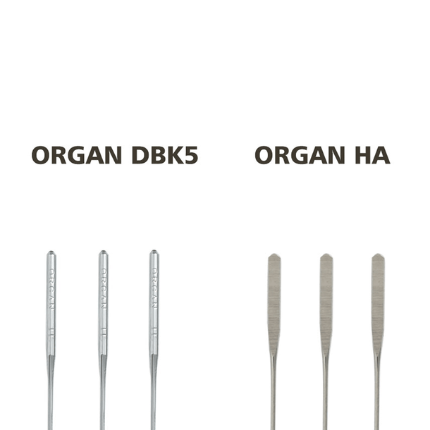 ORGAN HAx1 Nm90/14 FLAT SHANK Embroidery Needle for Homeuse embroidery and sewing machine (including PooLin EOC series) 20packs