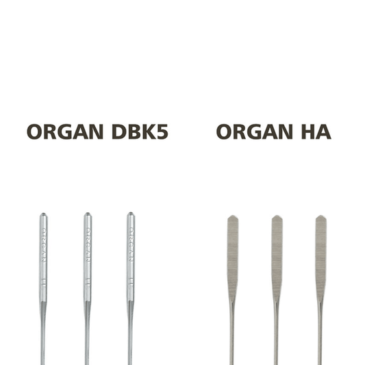 ORGAN HAx1 Nm90/14 FLAT SHANK Embroidery Needle for Homeuse embroidery and sewing machine (including PooLin EOC series) 20packs
