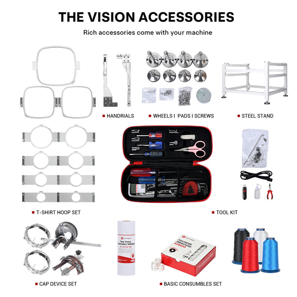 BAi THE VISION Advanced Computerized Hat Embroidery Machine
